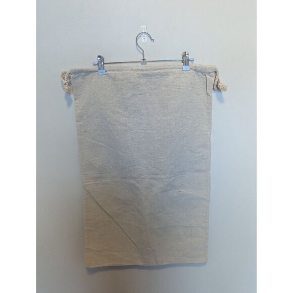 Christmas Cloth Santa Sack "tis the season to be Merry" Draw String 17x28 - Picture 4 of 4